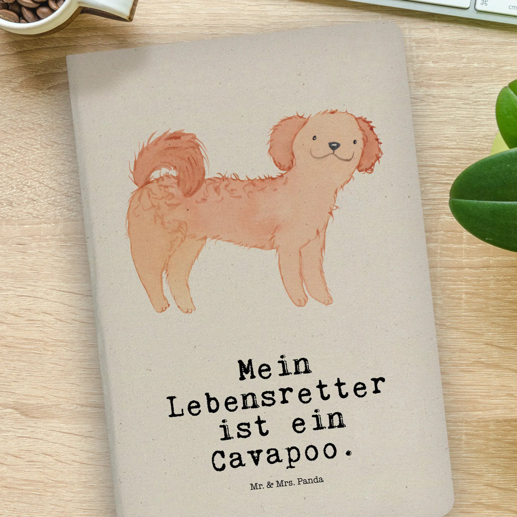 Cotton notebook Cavapoo Lifesaver journal, entry book, notepad, notes, writing book, notebook, address book, sketchbook, diary, Dog, dog breed, purebred dog, dog owner, gift, animal lover, giving, puppy