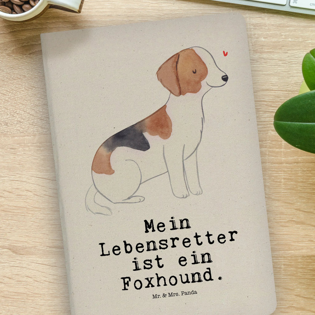 Cotton notebook Foxhound Lifesaver address book, sketchbook, diary, notes, journal, notepad, writing book, entry book, notebook, Dog, dog breed, purebred dog, dog owner, gift, animal lover, giving, puppy