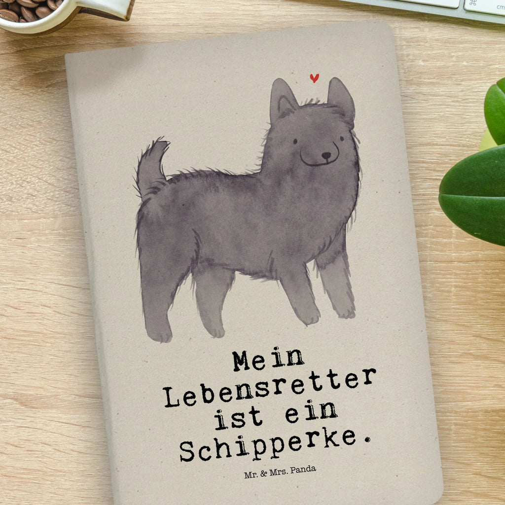 Cotton notebook Schipperke Lifesaver sketchbook, notebook, entry book, notes, address book, diary, writing book, notepad, journal, Dog, dog breed, purebred dog, dog owner, gift, animal lover, giving, puppy