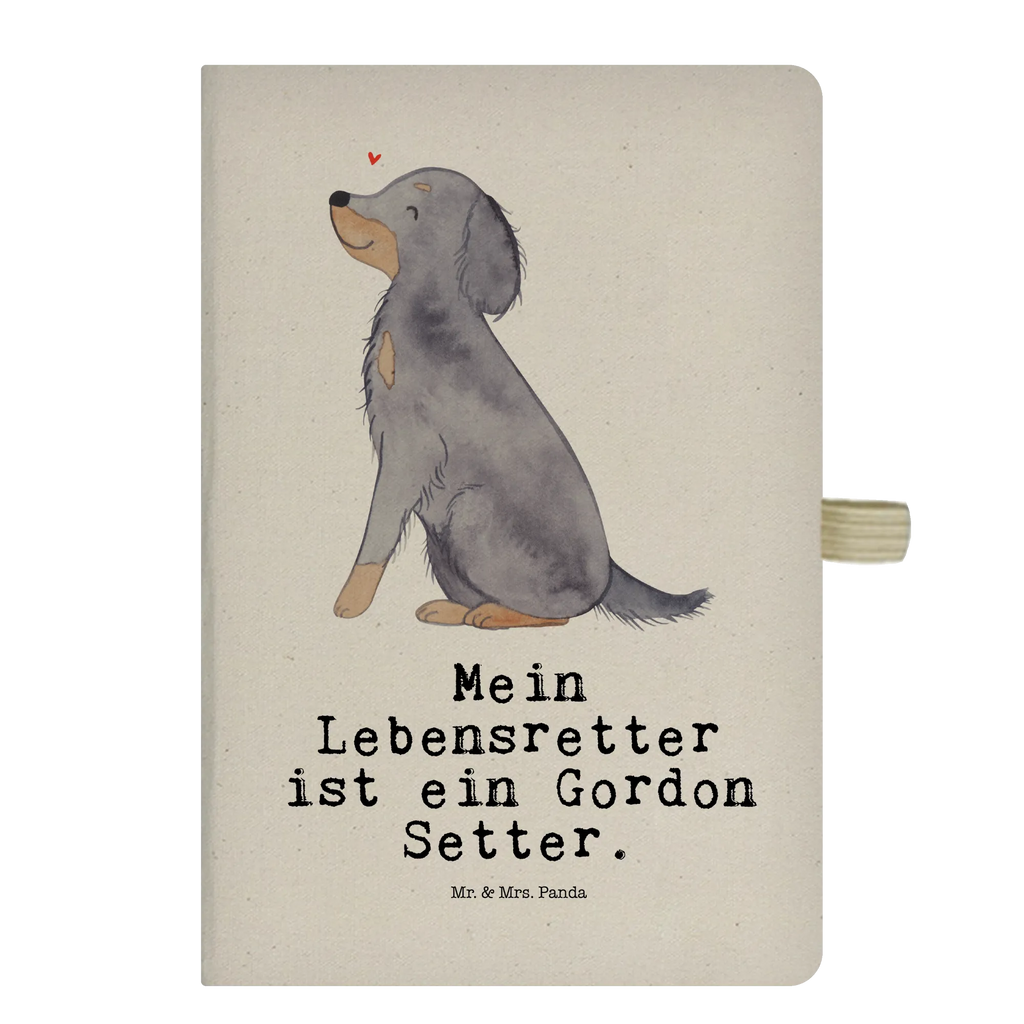 Cotton notebook Gordon Setter Lifesaver notes, sketchbook, journal, writing book, notebook, entry book, address book, diary, notepad, Dog, dog breed, purebred dog, dog owner, gift, animal lover, giving, puppy
