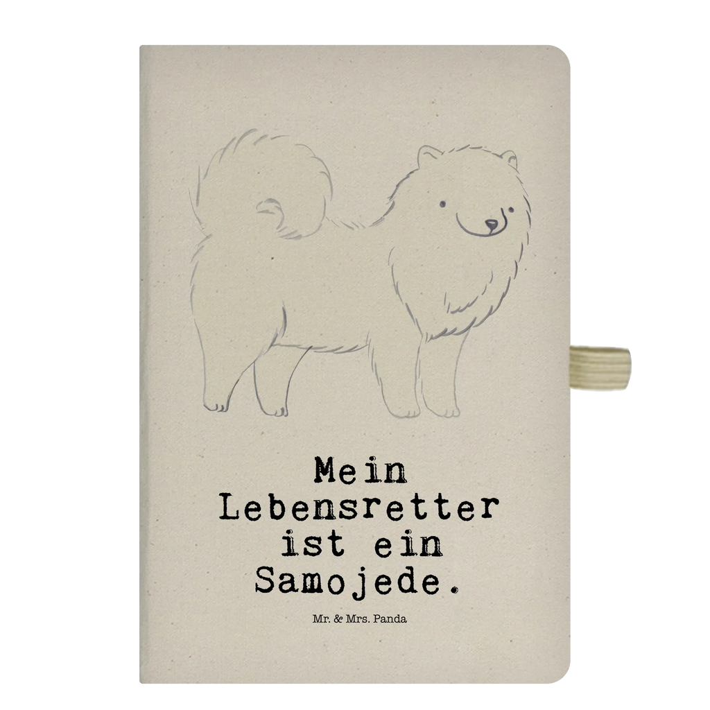 Cotton notebook Samoyed Lifesaver address book, notepad, writing book, diary, notebook, entry book, notes, sketchbook, journal, Dog, dog breed, purebred dog, dog owner, gift, animal lover, giving, puppy
