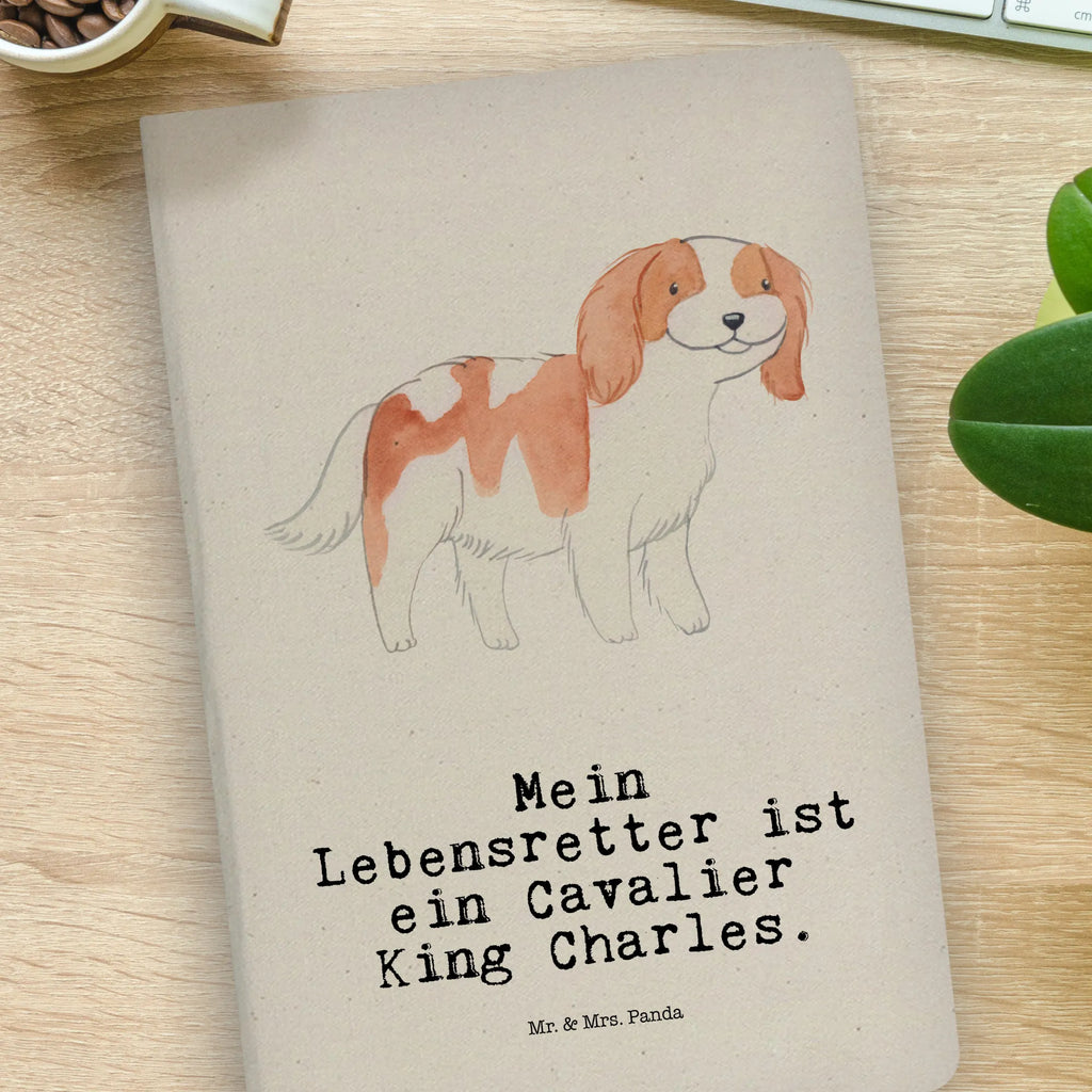 Cotton notebook Cavalier King Charles Spaniel lifesaver notebook, notes, notepad, entry book, journal, writing book, sketchbook, address book, diary, Dog, dog breed, purebred dog, dog owner, gift, animal lover, giving, puppy