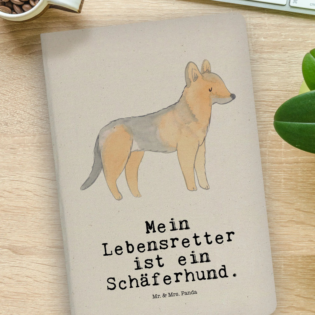 Cotton notebook German Shepherd Lifesaver notepad, sketchbook, diary, journal, address book, writing book, notes, entry book, notebook, Dog, dog breed, purebred dog, dog owner, gift, animal lover, giving, puppy