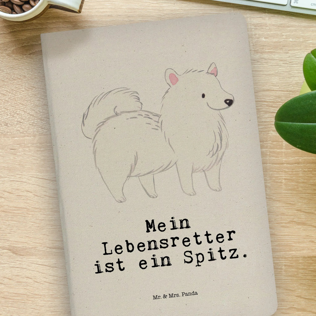 Cotton notebook Spitz Lifesaver notepad, notes, writing book, sketchbook, entry book, notebook, address book, diary, journal, Dog, dog breed, purebred dog, dog owner, gift, animal lover, giving, puppy