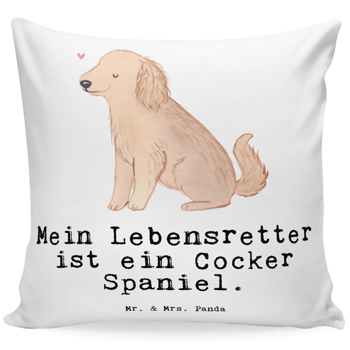 Cushion Cocker Spaniel Lifesaver pillows, cushion, sofa, Pillow, settee, couch, 40x40, 40 x 40, bed, soft, fluffy, pillow case, pad, bedroom, Dog, dog breed, purebred dog, dog owner, gift, animal lover, giving, puppy
