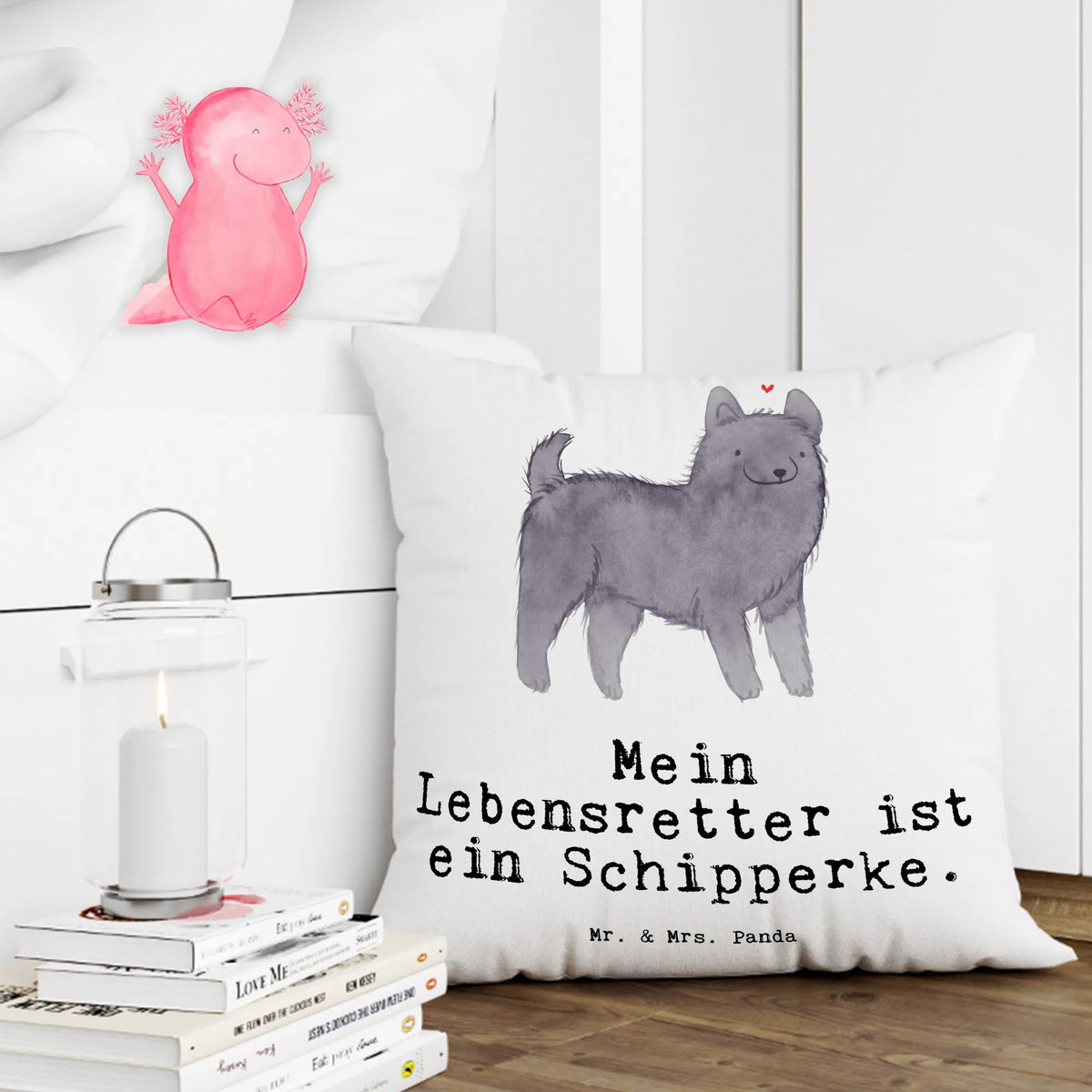 Cushion Schipperke Lifesaver bed, couch, pad, 40x40, bedroom, sofa, pillows, soft, fluffy, pillow case, 40 x 40, settee, Pillow, cushion, Dog, dog breed, purebred dog, dog owner, gift, animal lover, giving, puppy