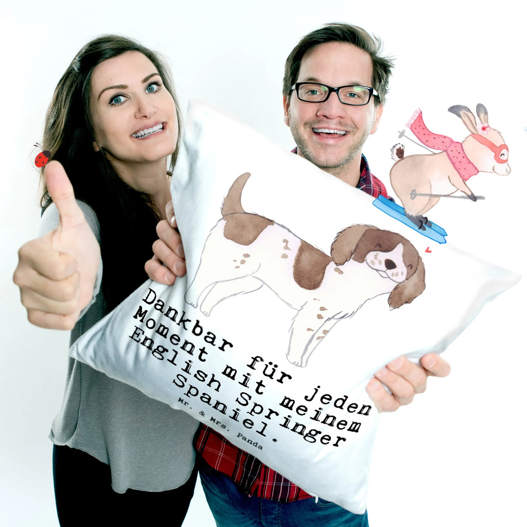 40x40 poduszka Angielski spaniel sprinterski Chwila Pies, rasa psa, pies rasowy, właściciel psa, prezent, miłośnik zwierząt, dawanie, szczeniak