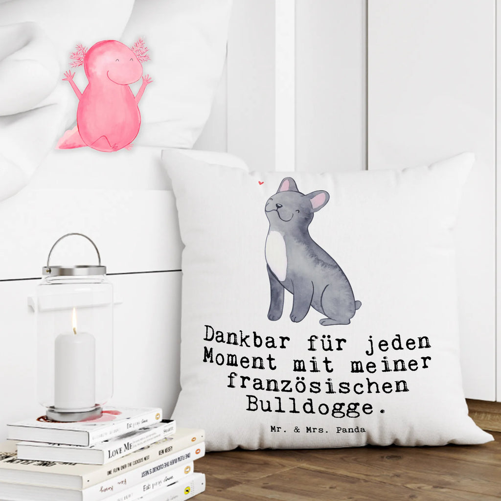 Cushion French Bulldog Moment 40x40, pillow case, 40 x 40, Pillow, bedroom, sofa, cushion, pillows, settee, bed, couch, fluffy, soft, pad, Dog, dog breed, purebred dog, dog owner, gift, animal lover, giving, puppy