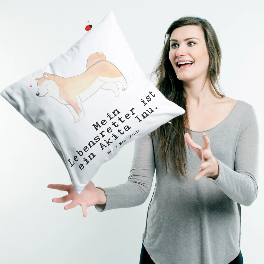 40x40 poduszka Akita Inu Ratujący życie Pies, rasa psa, pies rasowy, właściciel psa, prezent, miłośnik zwierząt, dawanie, szczeniak