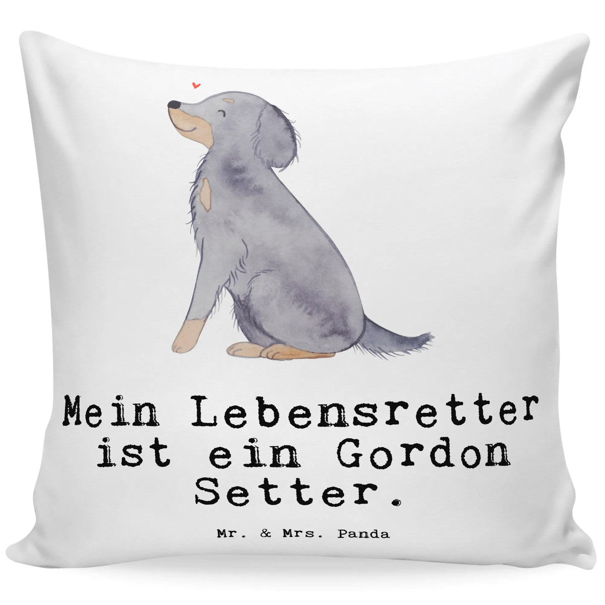 40x40 poduszka Gordon Setter Ratownik Pies, rasa psa, pies rasowy, właściciel psa, prezent, miłośnik zwierząt, dawanie, szczeniak