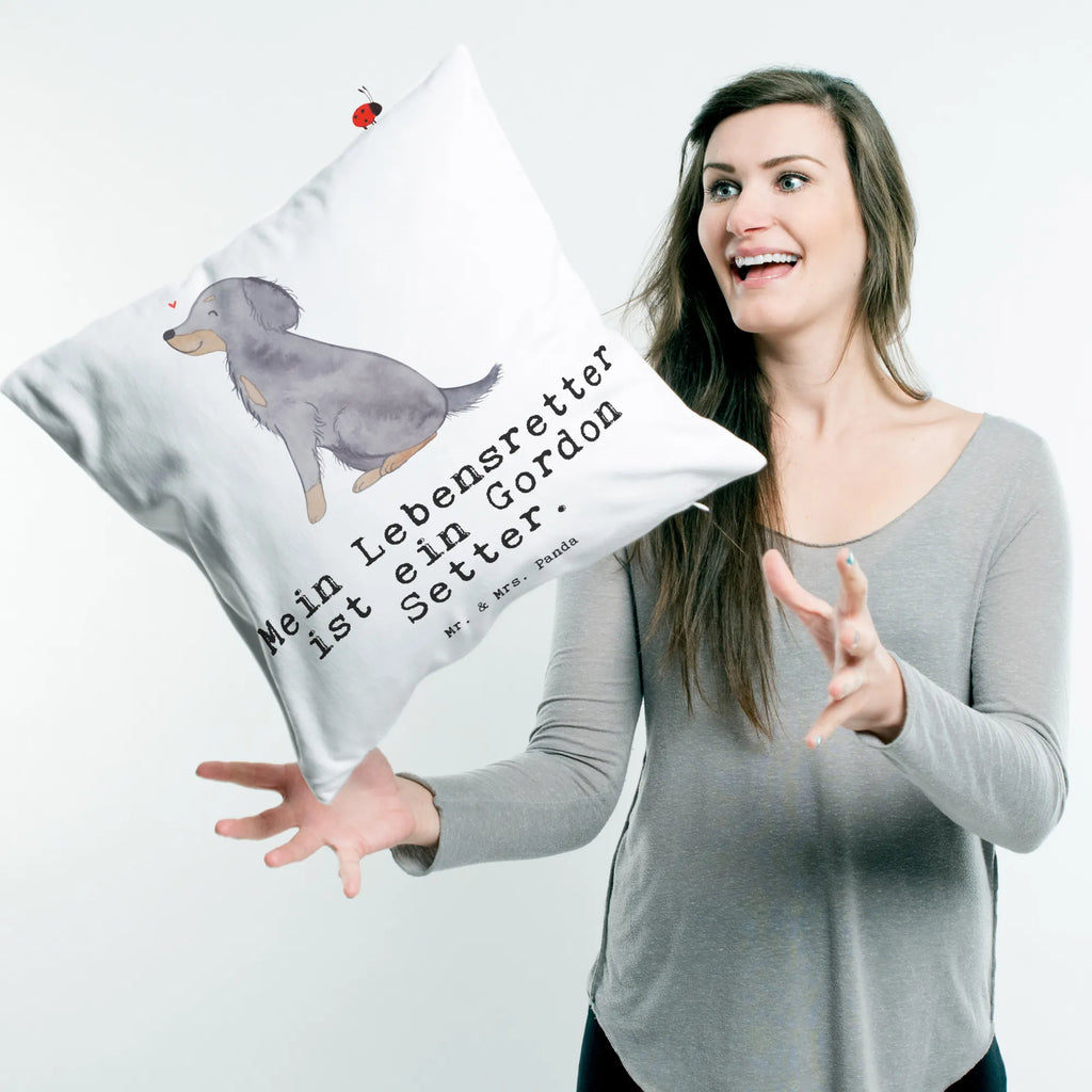 40x40 poduszka Gordon Setter Ratownik Pies, rasa psa, pies rasowy, właściciel psa, prezent, miłośnik zwierząt, dawanie, szczeniak