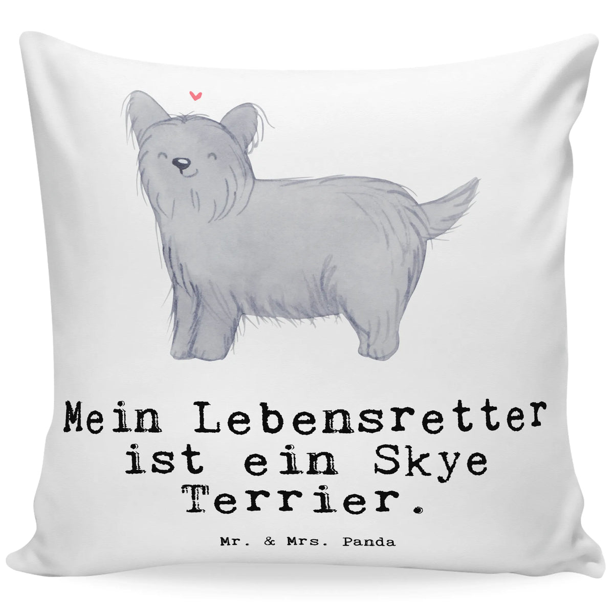 40x40 poduszka Skye Terrier Ratownik dawanie, prezent, Pies, rasa psa, pies rasowy, właściciel psa, miłośnik zwierząt, szczeniak