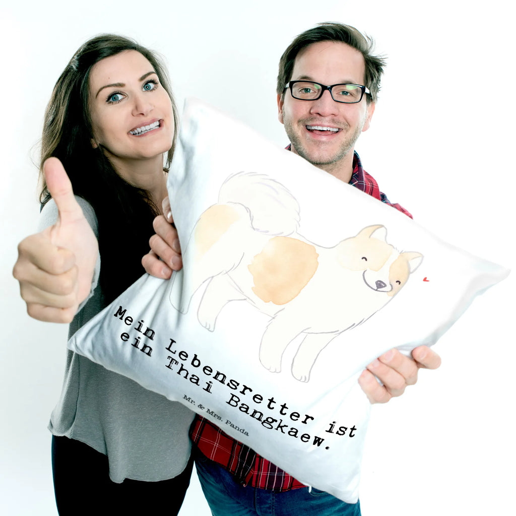 40x40 poduszka Tajski Bangkaew Ocalacz życia Pies, rasa psa, pies rasowy, właściciel psa, prezent, miłośnik zwierząt, dawanie, szczeniak