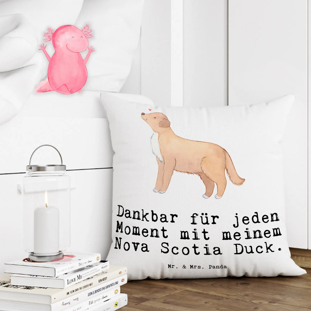 Cushion Nova Scotia Duck Moment settee, soft, couch, Pillow, pad, bedroom, bed, fluffy, 40 x 40, sofa, cushion, pillow case, pillows, 40x40, Dog, dog breed, purebred dog, dog owner, gift, animal lover, giving, puppy
