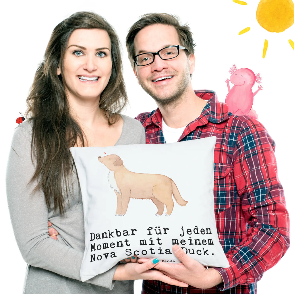 Cushion Nova Scotia Duck Moment settee, soft, couch, Pillow, pad, bedroom, bed, fluffy, 40 x 40, sofa, cushion, pillow case, pillows, 40x40, Dog, dog breed, purebred dog, dog owner, gift, animal lover, giving, puppy