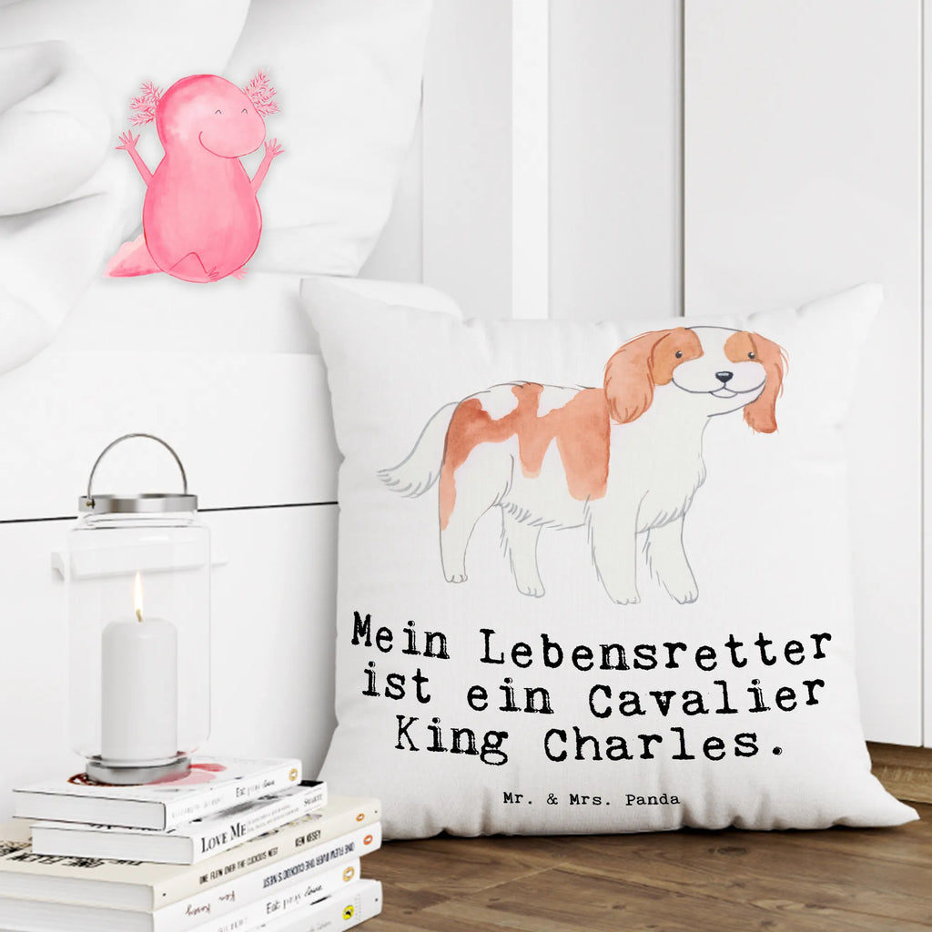 40x40 poduszka Cavalier King Charles Spaniel ratownik Pies, rasa psa, pies rasowy, właściciel psa, prezent, miłośnik zwierząt, dawanie, szczeniak
