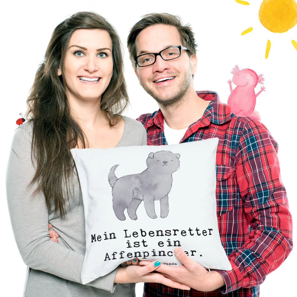 40x40 poduszka Affenpinscher ratownik Pies, rasa psa, pies rasowy, właściciel psa, prezent, miłośnik zwierząt, dawanie, szczeniak