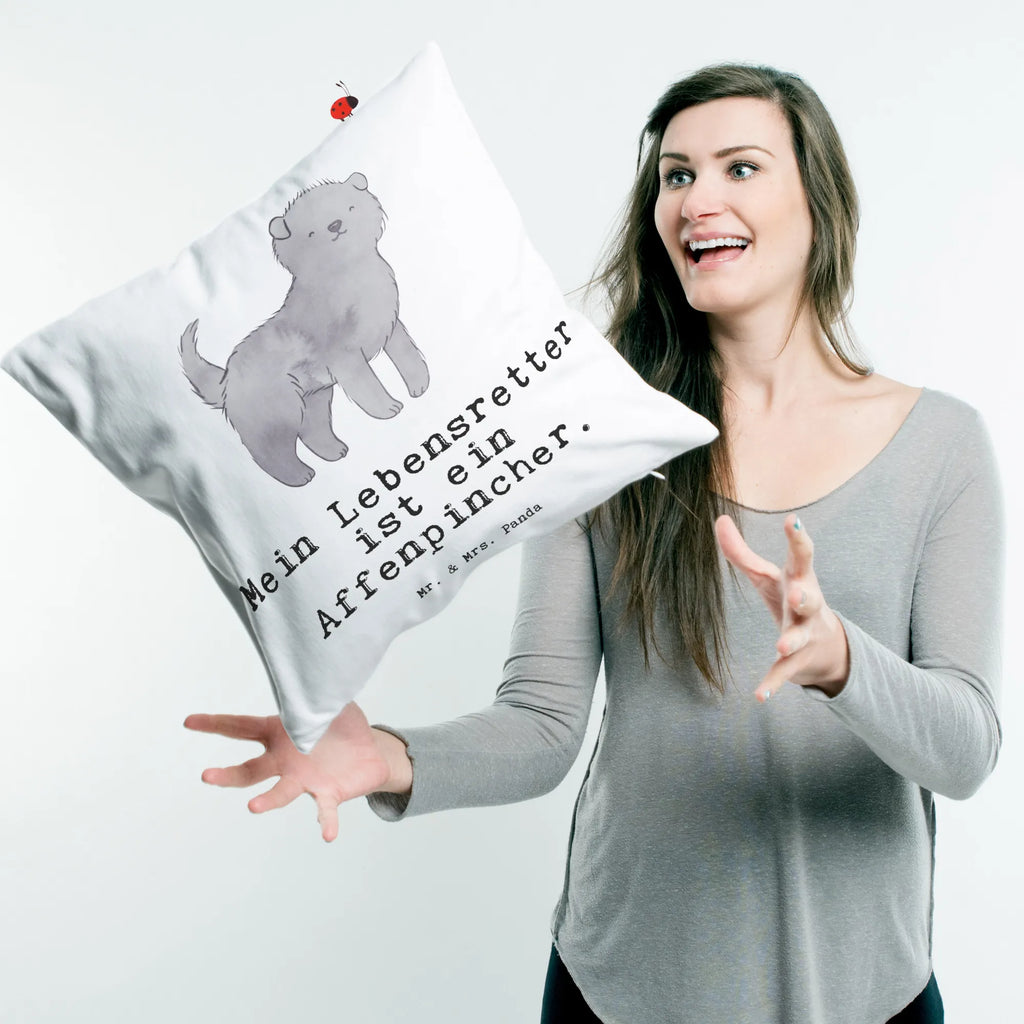 40x40 poduszka Affenpinscher ratownik Pies, rasa psa, pies rasowy, właściciel psa, prezent, miłośnik zwierząt, dawanie, szczeniak