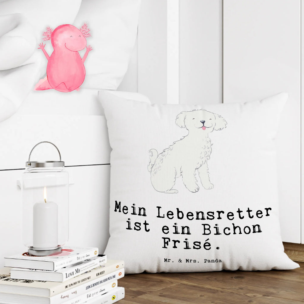Cushion Bichon Frise Lifesaver cushion, pad, Pillow, 40 x 40, bedroom, fluffy, sofa, pillows, 40x40, pillow case, bed, couch, soft, settee, Dog, dog breed, purebred dog, dog owner, gift, animal lover, giving, puppy