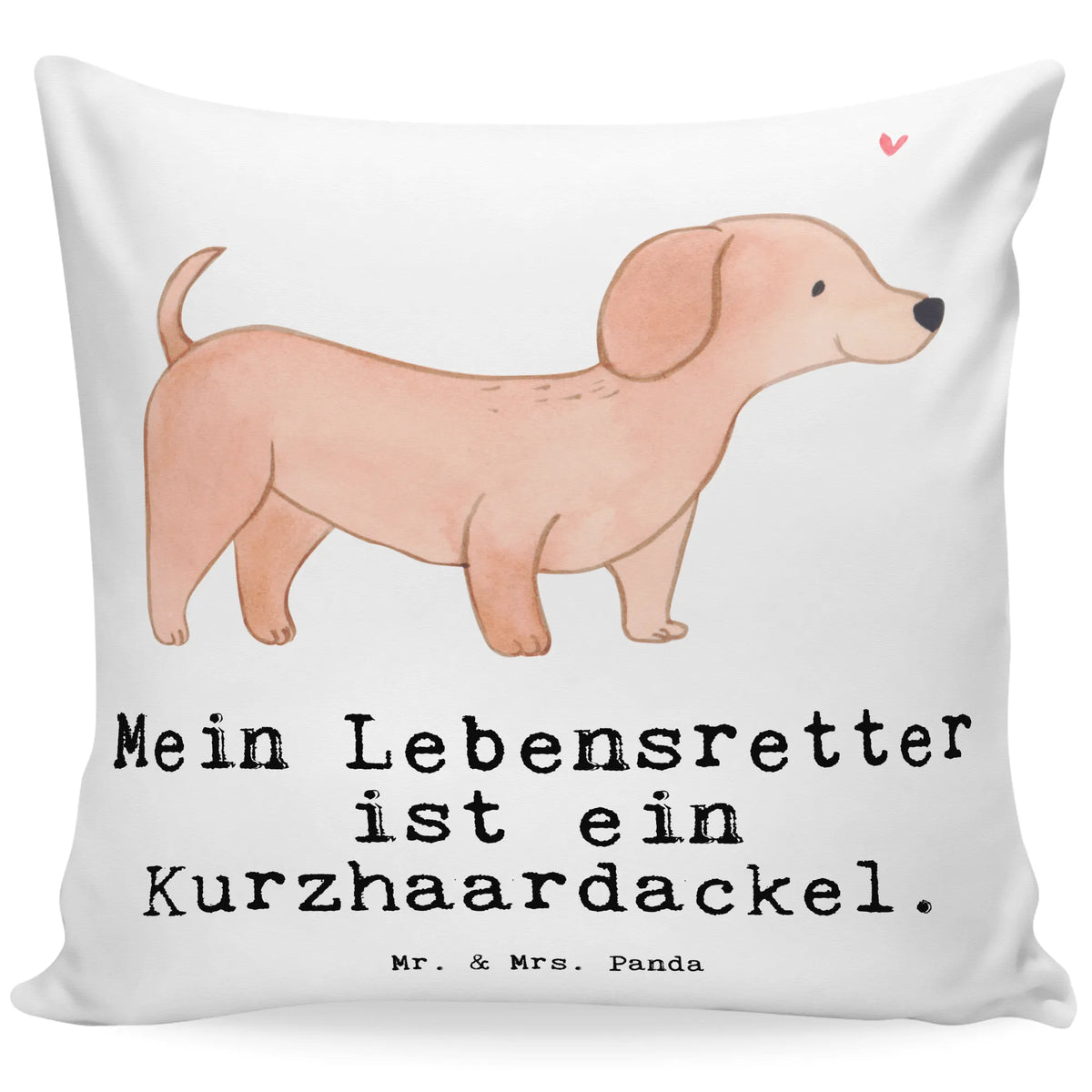Cushion Dachshund Shorthaired Dachshund Lifesaver bedroom, pillow case, pad, pillows, soft, couch, settee, bed, fluffy, 40x40, Pillow, sofa, cushion, 40 x 40, Dog, dog breed, purebred dog, dog owner, gift, animal lover, giving, puppy