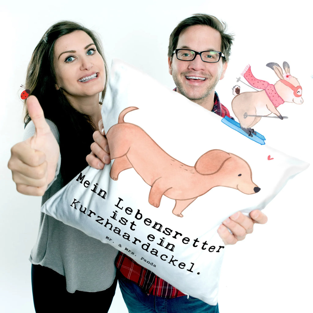 Cushion Dachshund Shorthaired Dachshund Lifesaver bedroom, pillow case, pad, pillows, soft, couch, settee, bed, fluffy, 40x40, Pillow, sofa, cushion, 40 x 40, Dog, dog breed, purebred dog, dog owner, gift, animal lover, giving, puppy