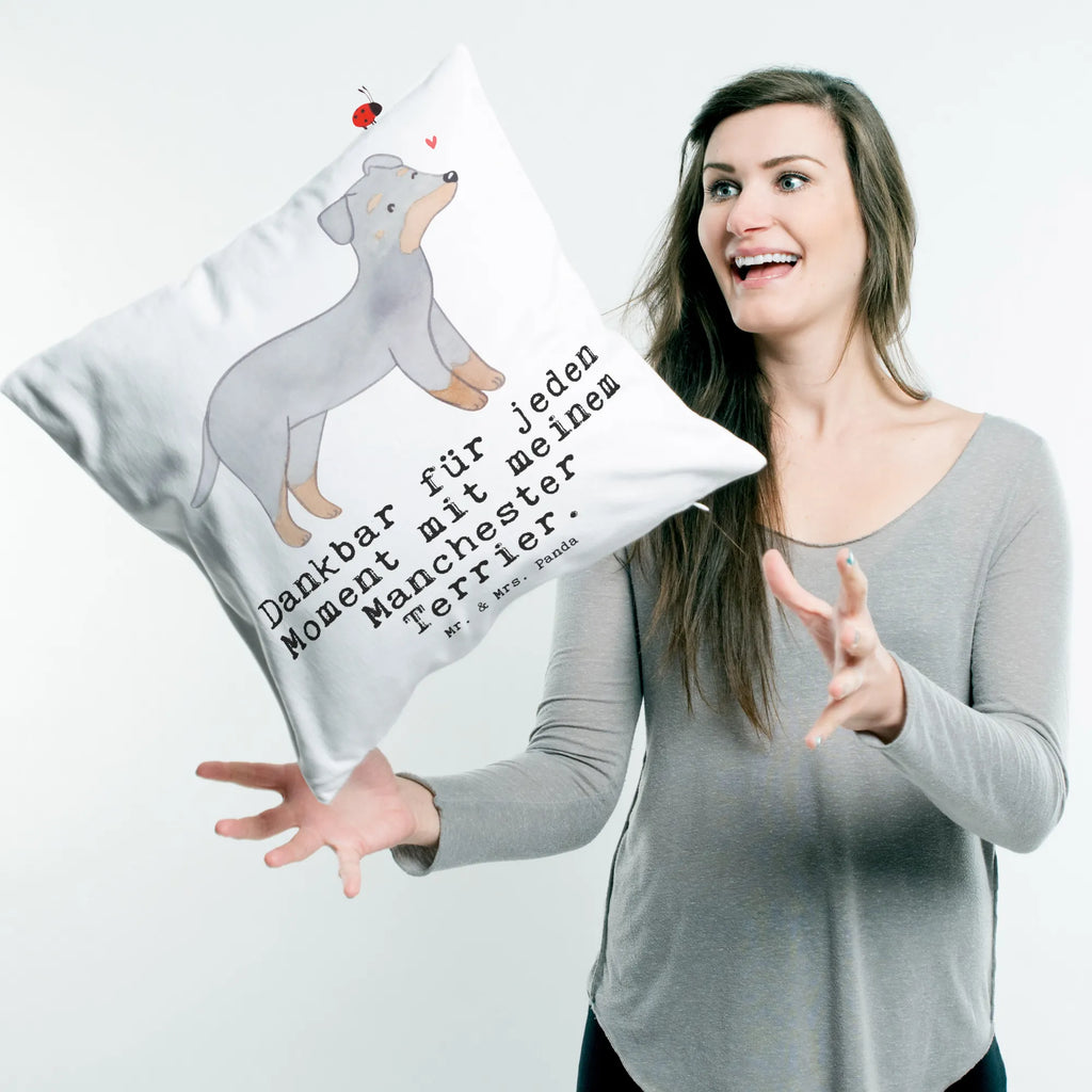 Cushion Manchester Terrier Moment sofa, Pillow, cushion, settee, 40 x 40, pad, couch, bed, pillow case, 40x40, fluffy, soft, bedroom, pillows, Dog, dog breed, purebred dog, dog owner, gift, animal lover, giving, puppy