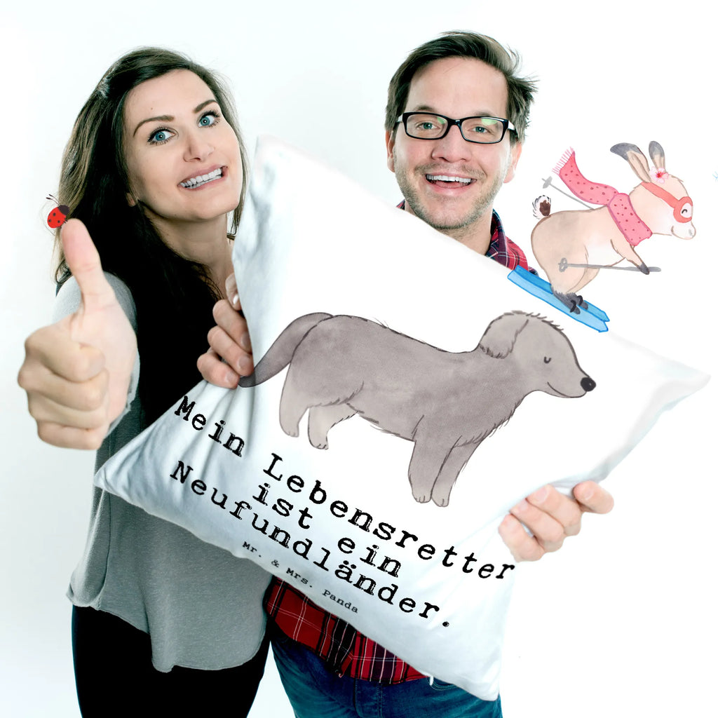 40x40 poduszka Nowofundland ratownik Pies, rasa psa, pies rasowy, właściciel psa, prezent, miłośnik zwierząt, dawanie, szczeniak