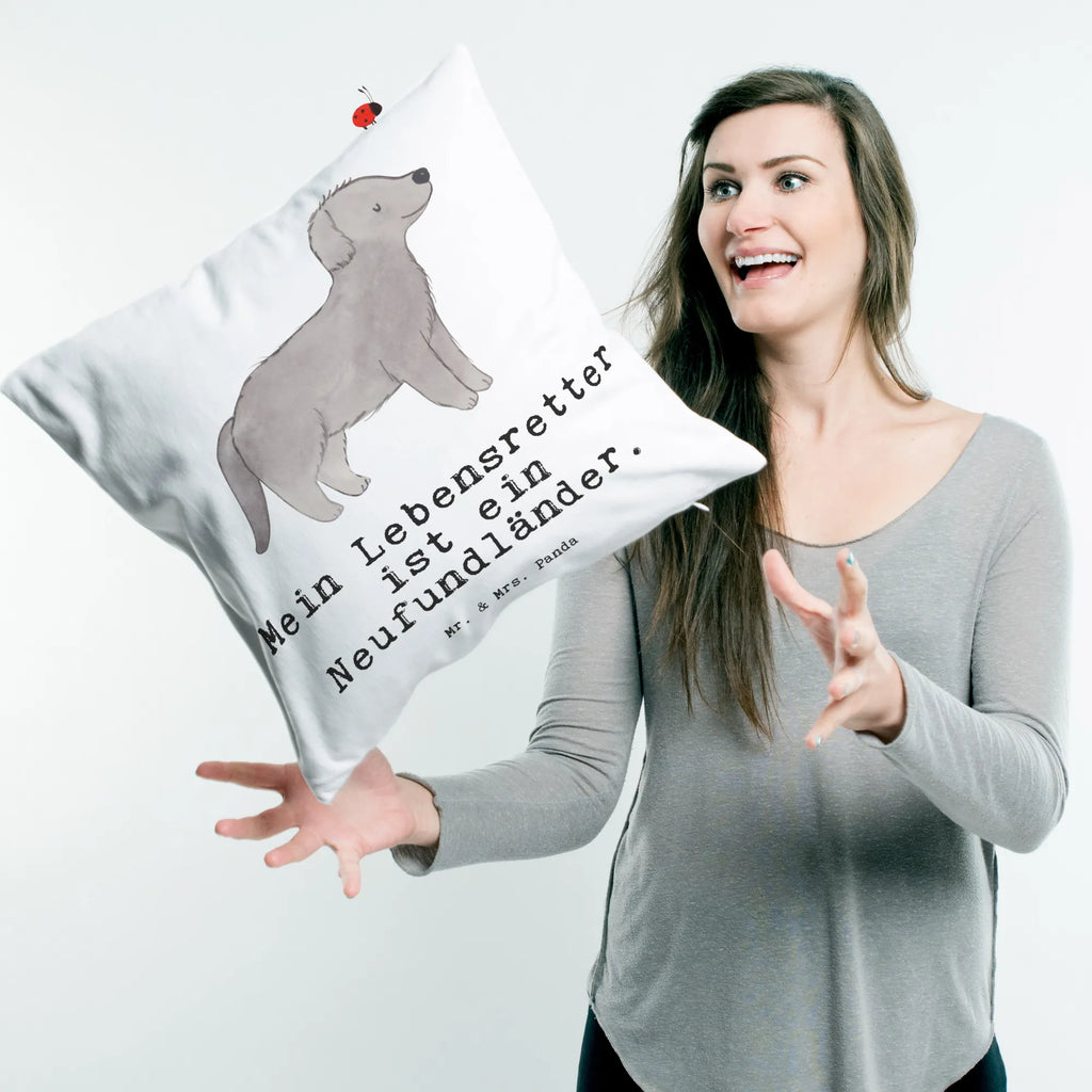 40x40 poduszka Nowofundland ratownik Pies, rasa psa, pies rasowy, właściciel psa, prezent, miłośnik zwierząt, dawanie, szczeniak