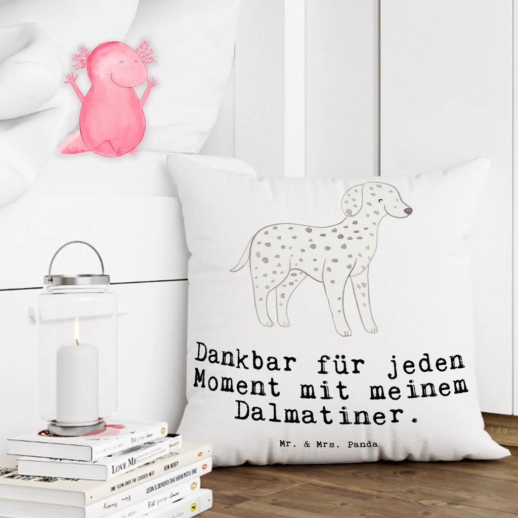 40x40 poduszka Dalmatyńczyk Chwila Pies, rasa psa, pies rasowy, właściciel psa, prezent, miłośnik zwierząt, dawanie, szczeniak