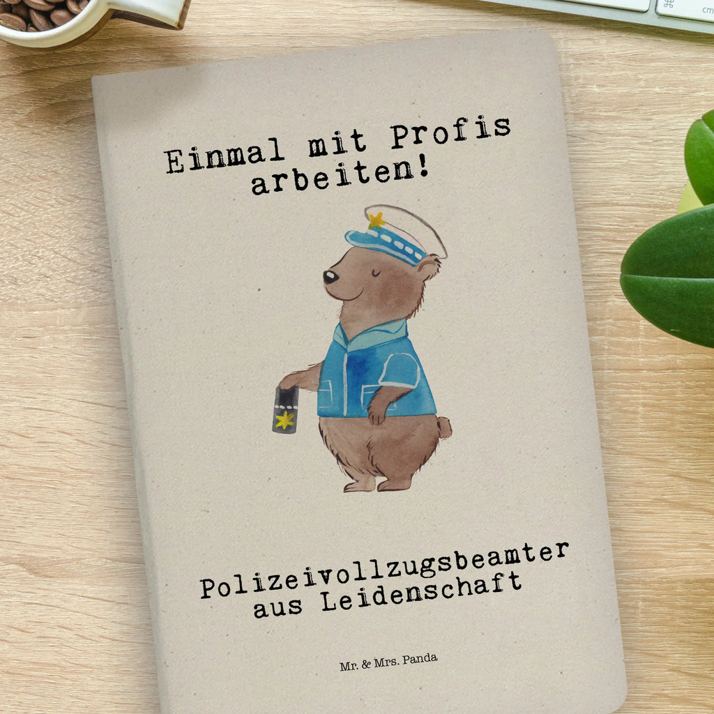 Cotton notebook Police Officer Passion sketchbook, notebook, notepad, notes, entry book, journal, address book, writing book, diary, gift, gift idea, best, farewell gift, passing exam, anniversary, retirement, promotion, job start, sayings, funny, profession