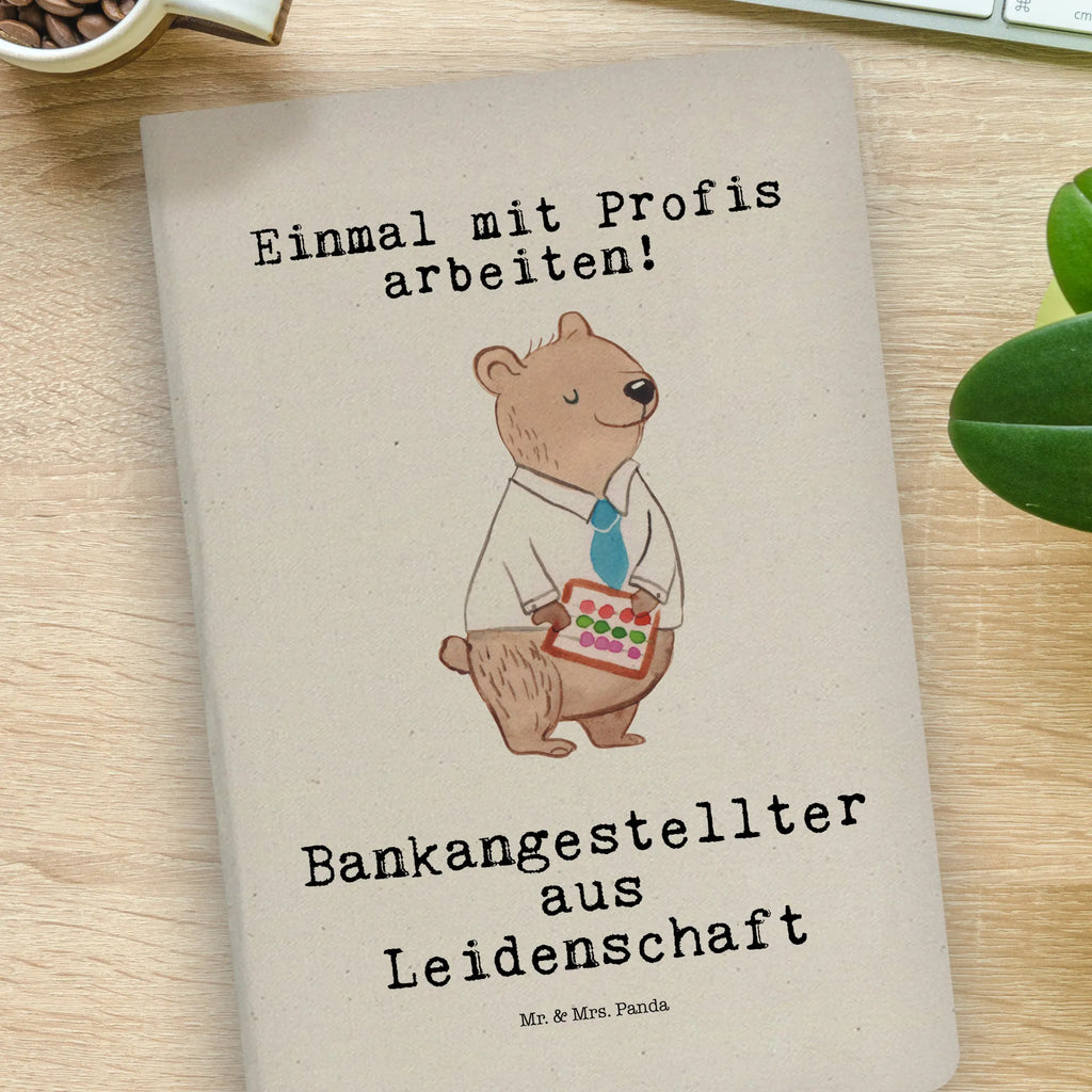 Cotton notebook bank clerk passion notepad, notebook, journal, diary, sketchbook, address book, notes, entry book, writing book, gift, gift idea, best, farewell gift, passing exam, anniversary, retirement, promotion, job start, sayings, funny, profession