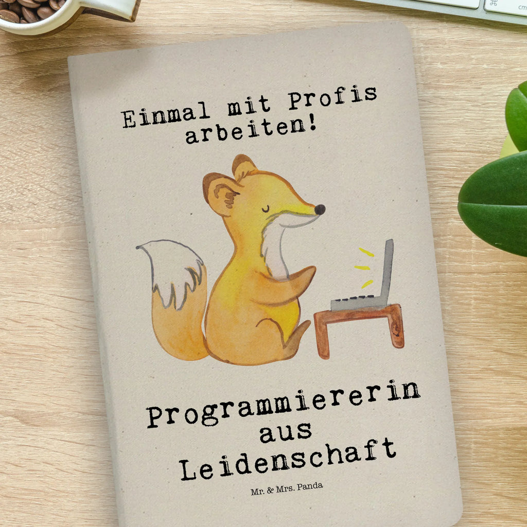 Cotton notebook female programmer Passion notepad, writing book, notes, journal, sketchbook, entry book, notebook, diary, address book, gift, gift idea, best, farewell gift, passing exam, anniversary, retirement, promotion, job start, sayings, funny, profession