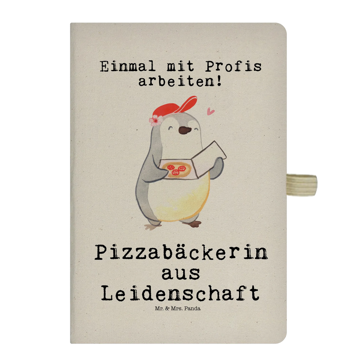 Cotton notebook Female pizza baker Passion journal, notepad, address book, writing book, entry book, sketchbook, notebook, notes, diary, gift, gift idea, best, farewell gift, passing exam, anniversary, retirement, promotion, job start, sayings, funny, profession