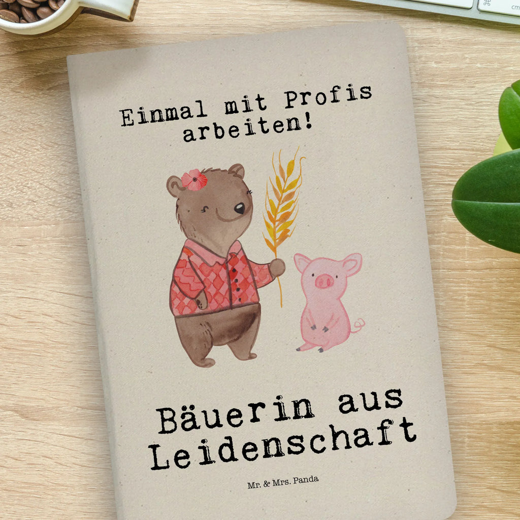 Cotton notebook Female Farmer Passion sketchbook, notepad, entry book, journal, notes, diary, address book, writing book, notebook, gift, gift idea, best, farewell gift, passing exam, anniversary, retirement, promotion, job start, sayings, funny, profession