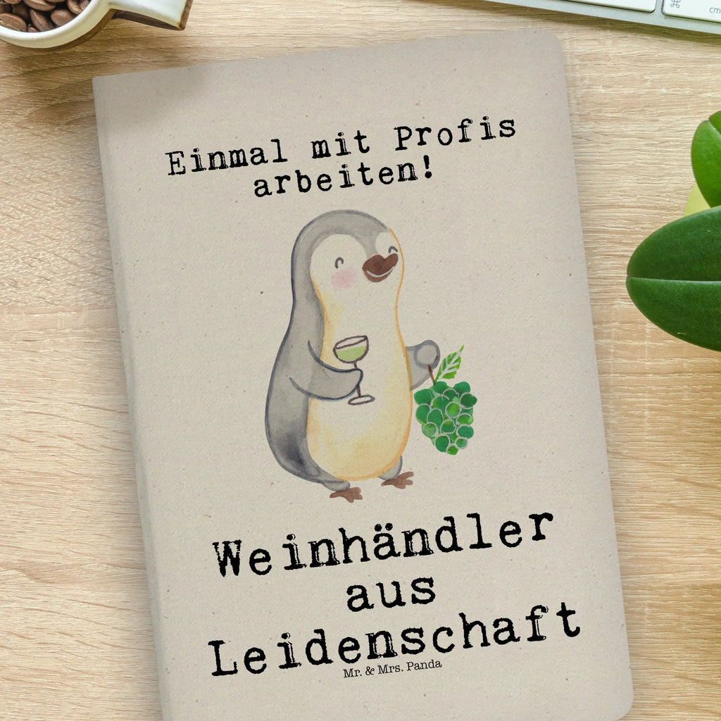 Cotton notebook wine merchant Passion notepad, journal, diary, sketchbook, writing book, notes, address book, notebook, entry book, gift, gift idea, best, farewell gift, passing exam, anniversary, retirement, promotion, job start, sayings, funny, profession