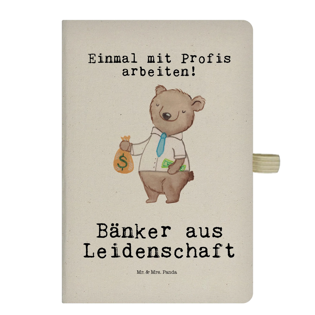 Cotton notebook Banker Passion entry book, diary, sketchbook, notepad, journal, writing book, notebook, notes, address book, gift, gift idea, best, farewell gift, passing exam, anniversary, retirement, promotion, job start, sayings, funny, profession