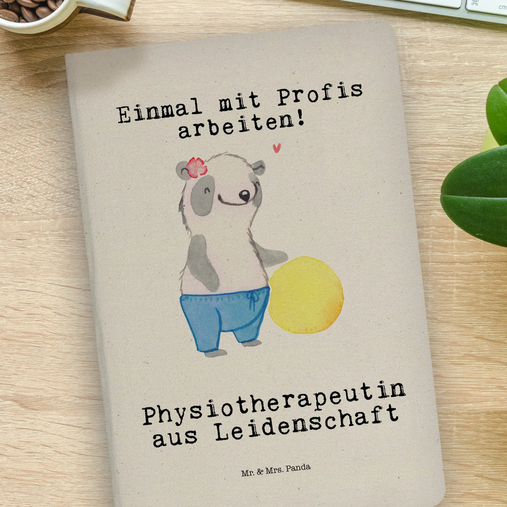 Bawełniany notatnik DIN A4 Fizjoterapeutka Pasja Zawód, Wykształcenie, Jubileusz, Pożegnanie, Emerytura, Kolega, Koleżanka, Prezent, Dawać, Pracownik, Współpracownik, Firma, Dziękuję, Dziękuję bardzo