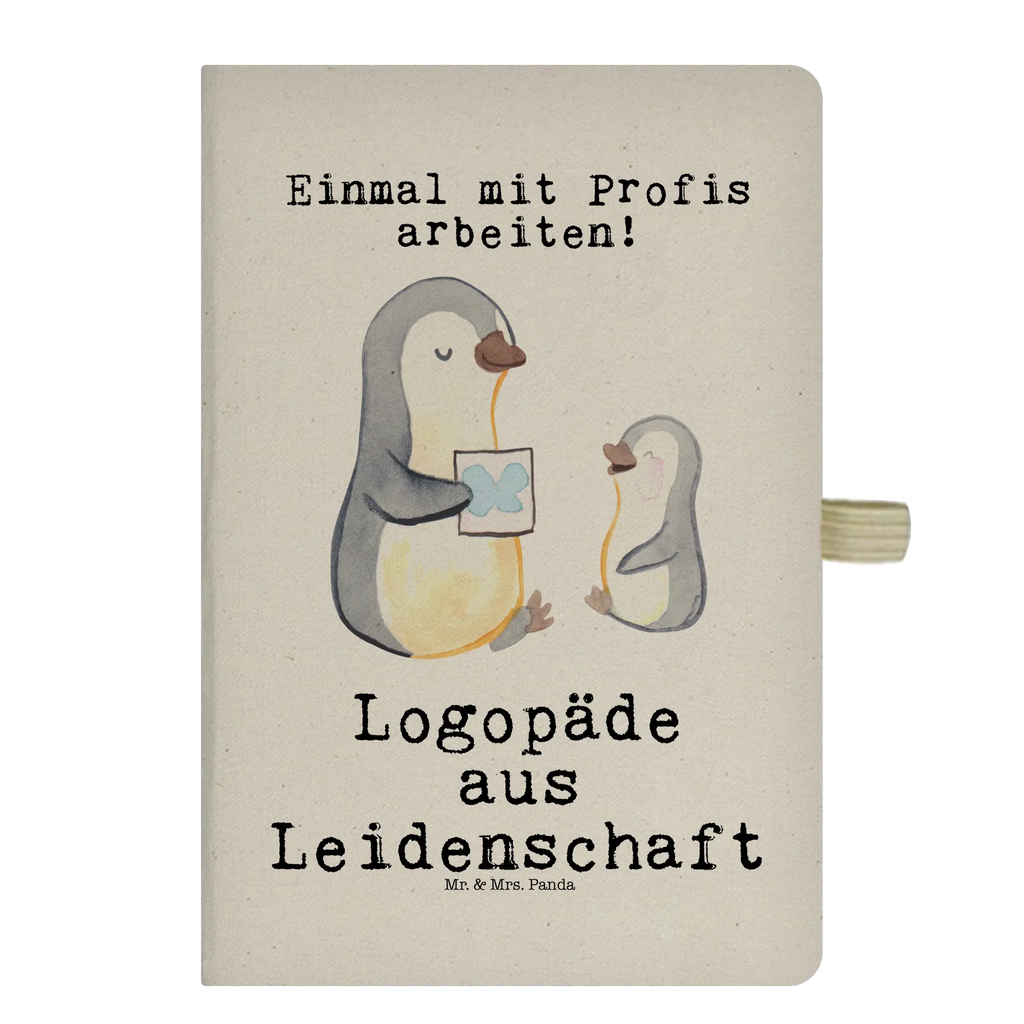 Bawełniany notatnik DIN A4 logopeda pasja Zawód, Wykształcenie, Jubileusz, Pożegnanie, Emerytura, Kolega, Koleżanka, Prezent, Dawać, Pracownik, Współpracownik, Firma, Dziękuję, Dziękuję bardzo