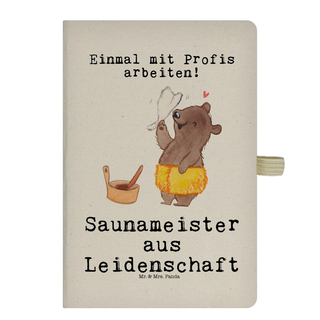 Cotton notebook Sauna Master Passion notes, sketchbook, notepad, notebook, diary, entry book, journal, address book, writing book, gift, gift idea, best, farewell gift, passing exam, anniversary, retirement, promotion, job start, sayings, funny, profession