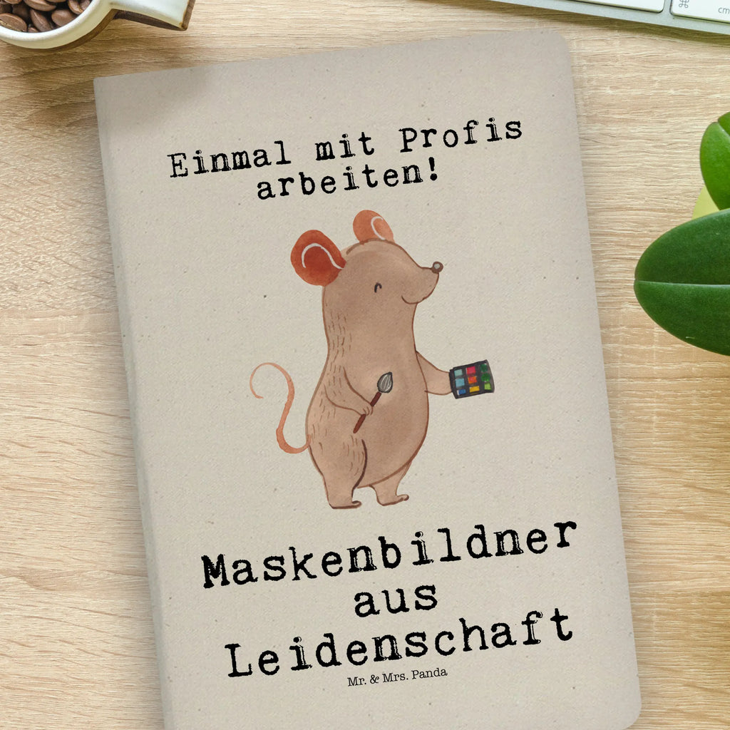 Bawełniany notatnik DIN A4 makijażysta Pasja Zawód, Wykształcenie, Jubileusz, Pożegnanie, Emerytura, Kolega, Koleżanka, Prezent, Dawać, Pracownik, Współpracownik, Firma, Dziękuję, Dziękuję bardzo