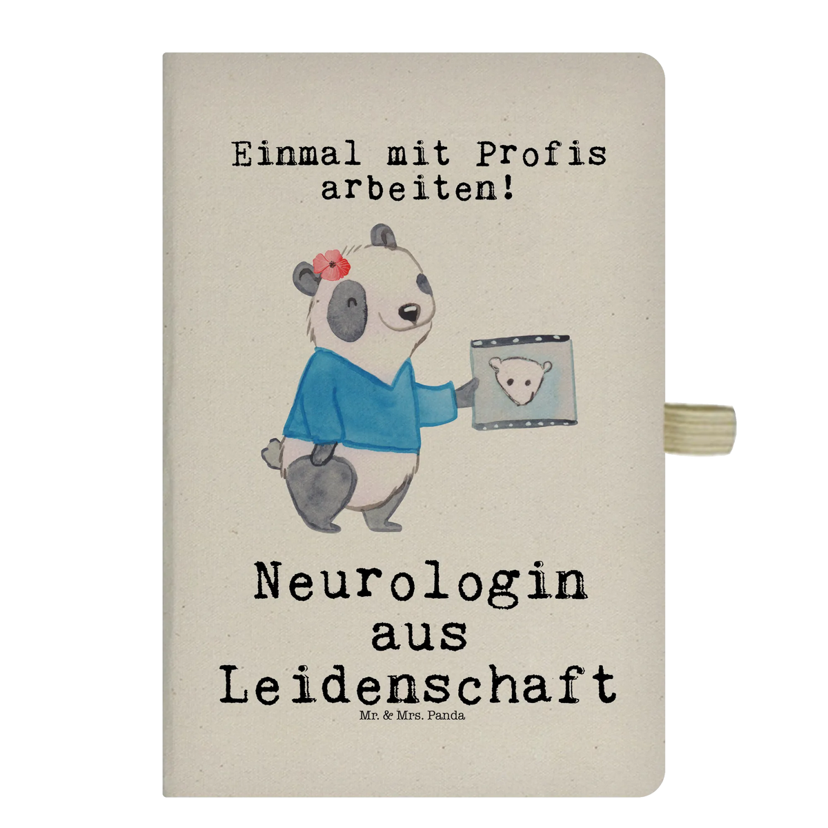 Cotton notebook Neurologist Passion passing exam, farewell gift, best, gift idea, gift, sayings, profession, job start, promotion, retirement, anniversary