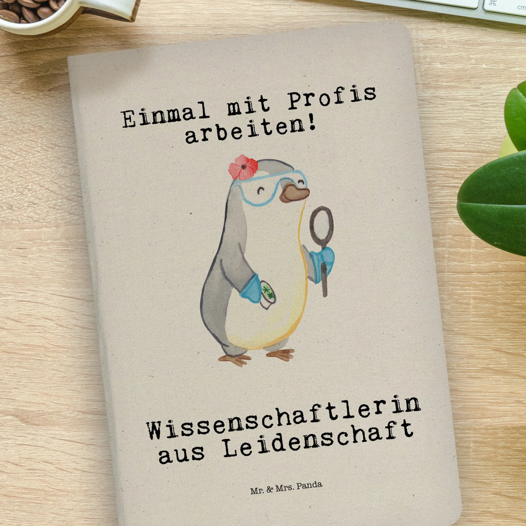 Cotton notebook female scientist Passion address book, notepad, writing book, entry book, journal, sketchbook, notes, diary, notebook, gift, gift idea, best, farewell gift, passing exam, anniversary, retirement, promotion, job start, sayings, funny, profession