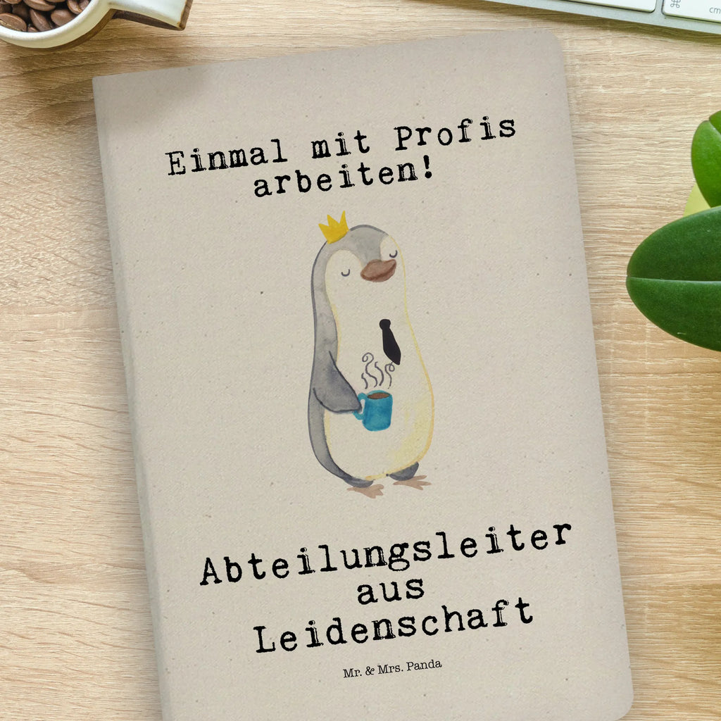 Bawełniany notatnik DIN A4 kierownik działu pasja Zawód, Wykształcenie, Jubileusz, Pożegnanie, Emerytura, Kolega, Koleżanka, Prezent, Dawać, Pracownik, Współpracownik, Firma, Dziękuję, Dziękuję bardzo