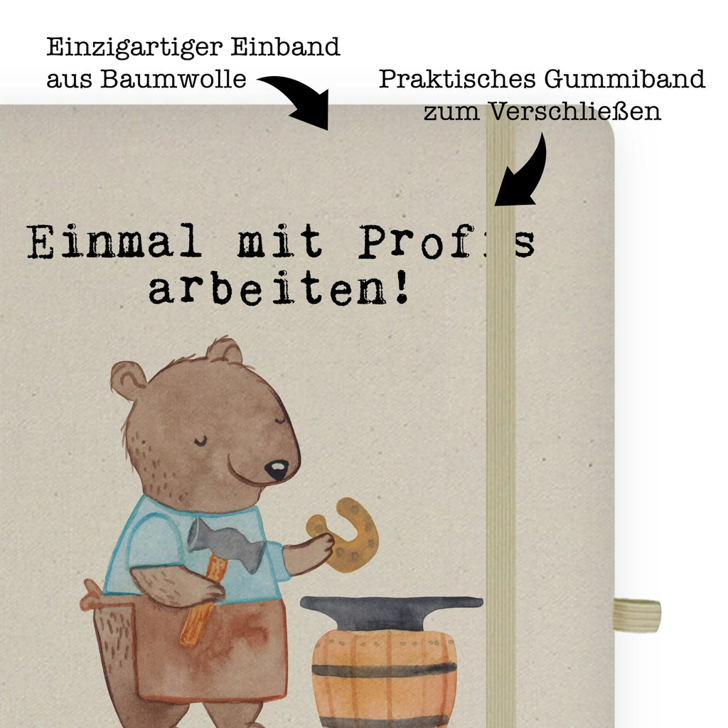 Cotton notebook blacksmith Passion notes, address book, diary, entry book, writing book, journal, notebook, sketchbook, notepad, gift, gift idea, best, farewell gift, passing exam, anniversary, retirement, promotion, job start, sayings, funny, profession