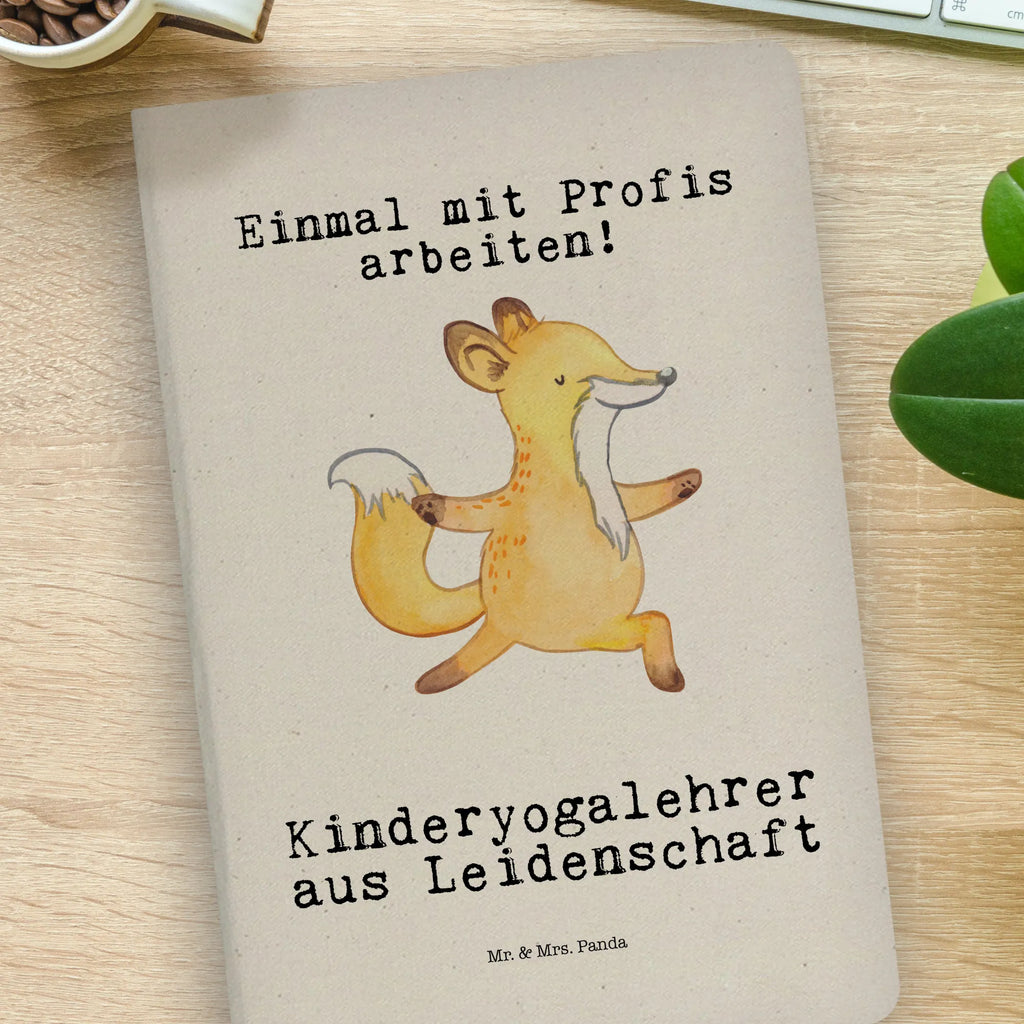 Cotton notebook Children's Yoga Teacher Passion writing book, sketchbook, entry book, address book, notebook, notepad, diary, journal, notes, gift, gift idea, best, farewell gift, passing exam, anniversary, retirement, promotion, job start, sayings, funny, profession