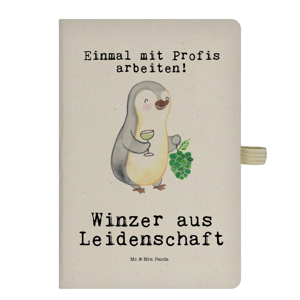 Bawełniany notatnik DIN A4 Winiarz Pasja Zawód, Wykształcenie, Jubileusz, Pożegnanie, Emerytura, Kolega, Koleżanka, Prezent, Dawać, Pracownik, Współpracownik, Firma, Dziękuję, Dziękuję bardzo