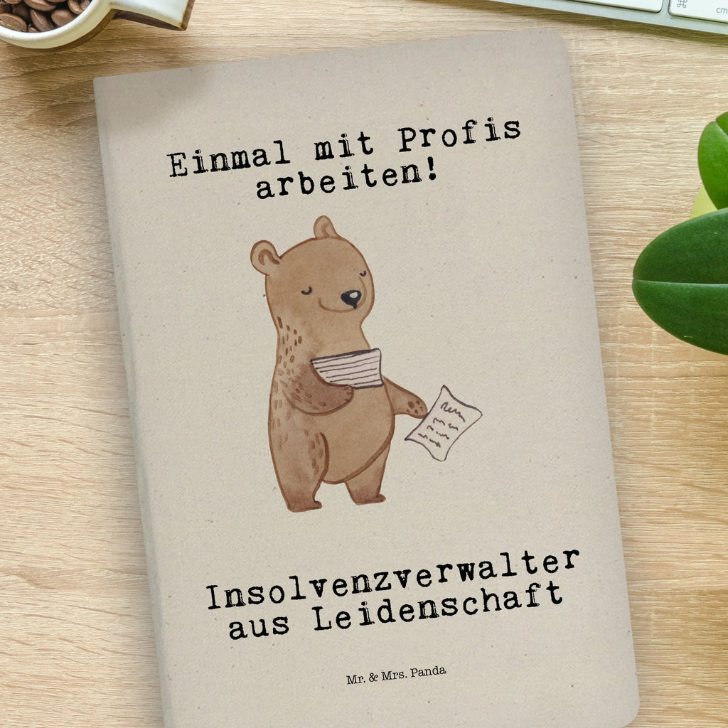 DIN A6 Baumwoll Notizbuch Insolvenzverwalter aus Leidenschaft Notizen, Eintragebuch, Tagebuch, Notizblock, Adressbuch, Journal, Kladde, Skizzenbuch, Notizheft, Schreibbuch, Schreibheft, Beruf, Ausbildung, Jubiläum, Abschied, Rente, Kollege, Kollegin, Geschenk, Schenken, Arbeitskollege, Mitarbeiter, Firma, Danke, Dankeschön