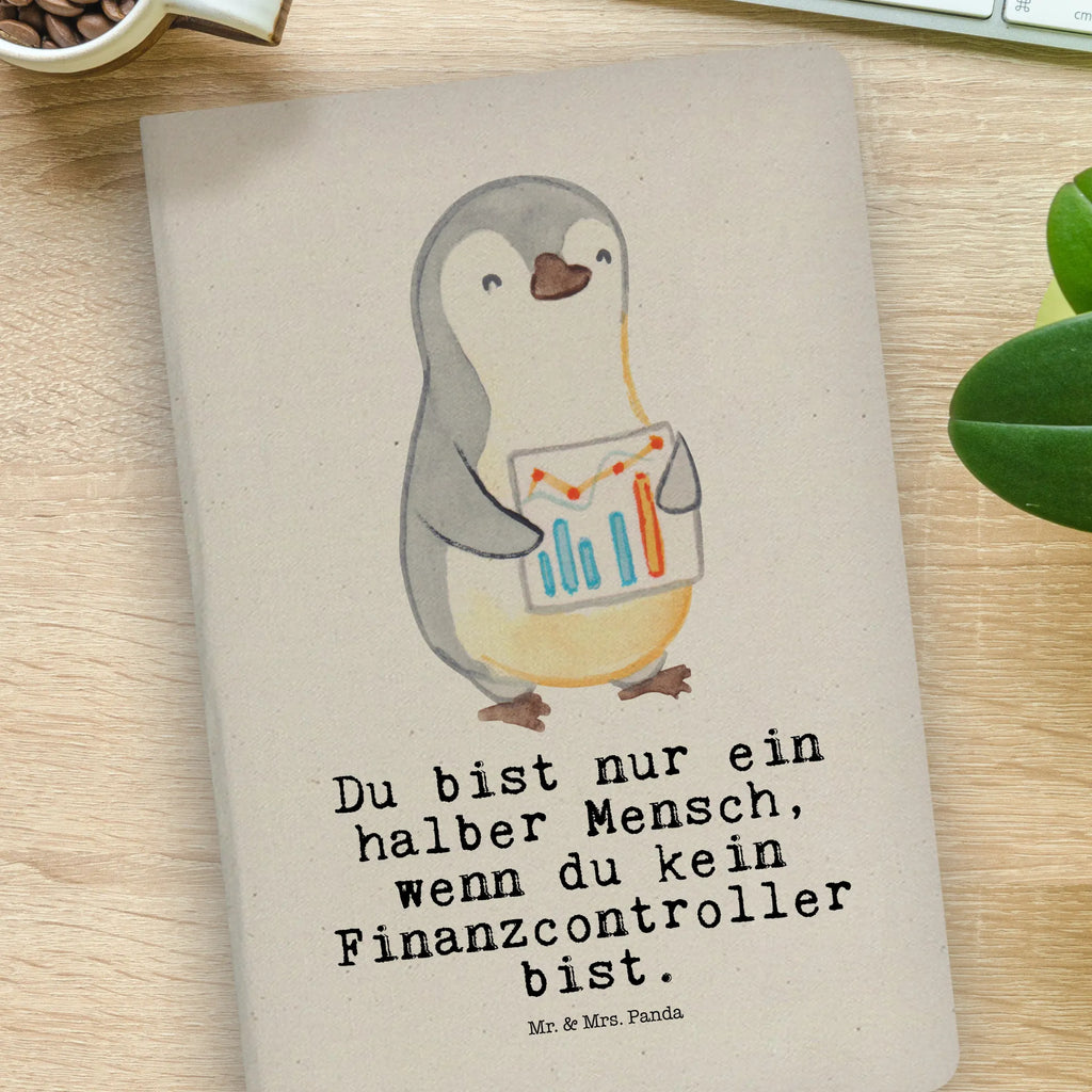 Cotton notebook Financial Controller Heart sketchbook, writing book, diary, notepad, journal, notes, entry book, notebook, address book, gift, gift idea, best, farewell gift, passing exam, anniversary, retirement, promotion, job start, sayings, funny, profession