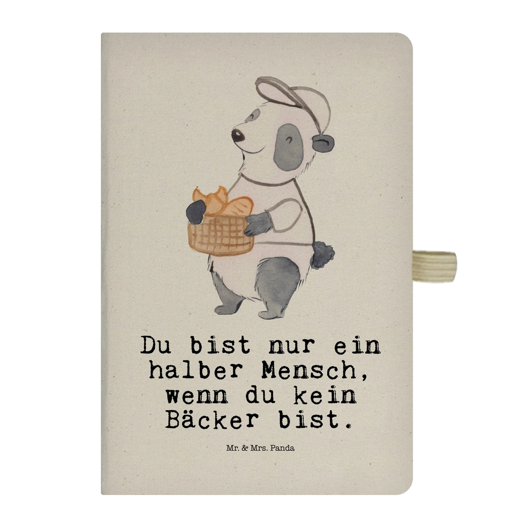 Bawełniany notatnik DIN A4 piekarz Serce Zawód, Wykształcenie, Jubileusz, Pożegnanie, Emerytura, Kolega, Koleżanka, Prezent, Dawać, Pracownik, Współpracownik, Firma, Dziękuję, Dziękuję bardzo