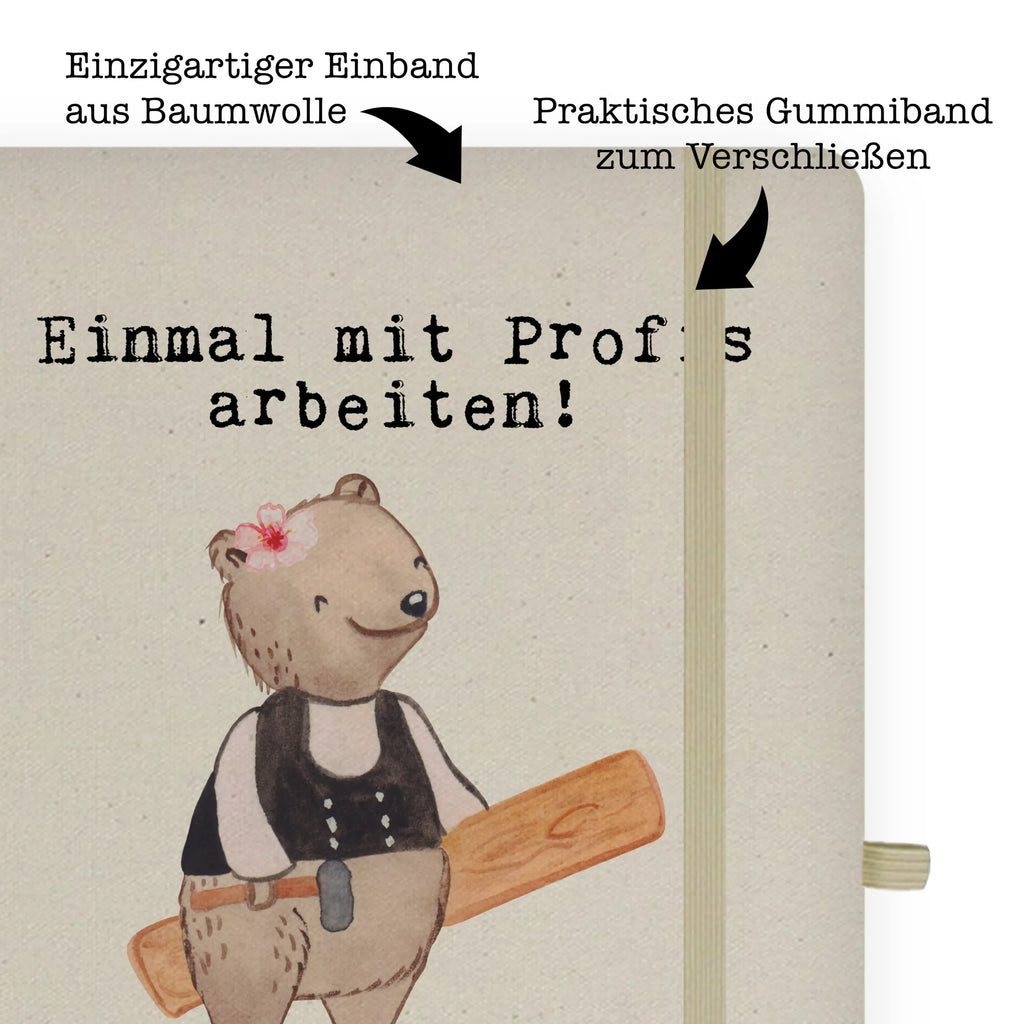 Cotton notebook Female Carpenter Passion notepad, writing book, diary, notes, notebook, entry book, journal, sketchbook, address book, gift, gift idea, best, farewell gift, passing exam, anniversary, retirement, promotion, job start, sayings, funny, profession